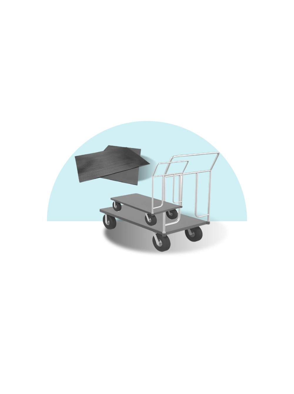 All Kind Trolley & Rubber Mat