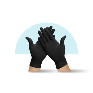 Black Vinyl Gloves