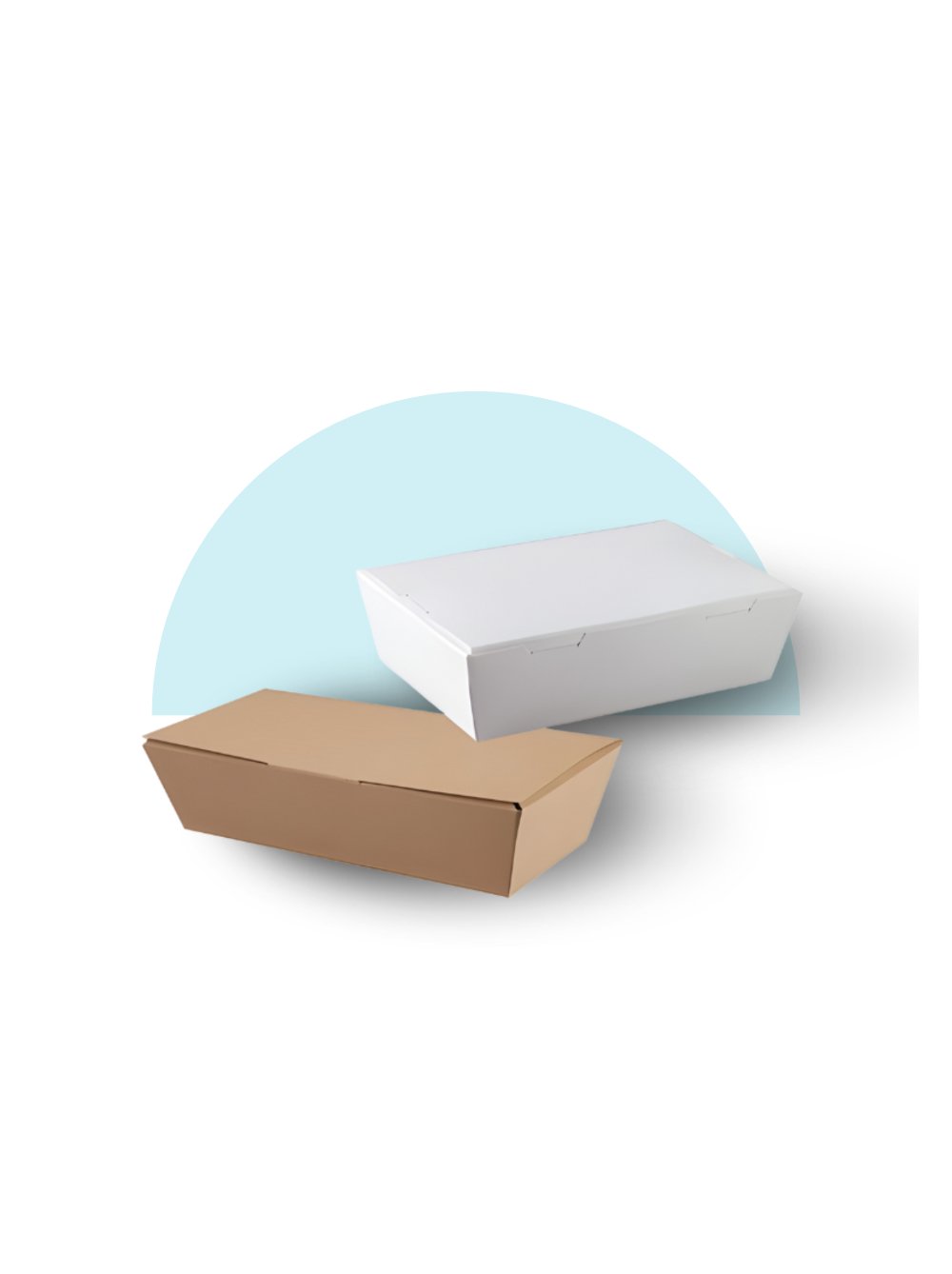 Lunch box Kraft and White