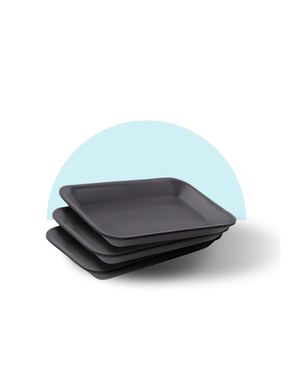 Styrofoam Tray Black